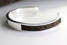 Load image into Gallery viewer, Silver Horse Hair Plate Bracelet