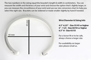 Wide 3 Tail Silver Cuff Bracelet